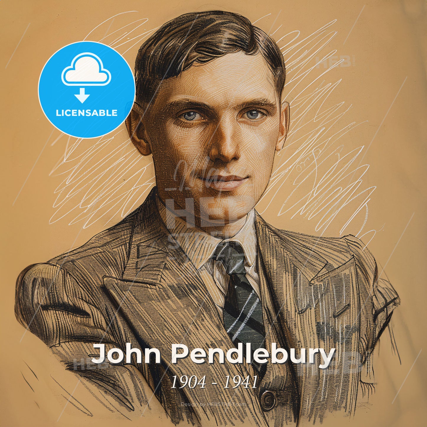 John Pendlebury, 1904 - 1941, British archaeologist - A Man In A Suit And Tie Print Template