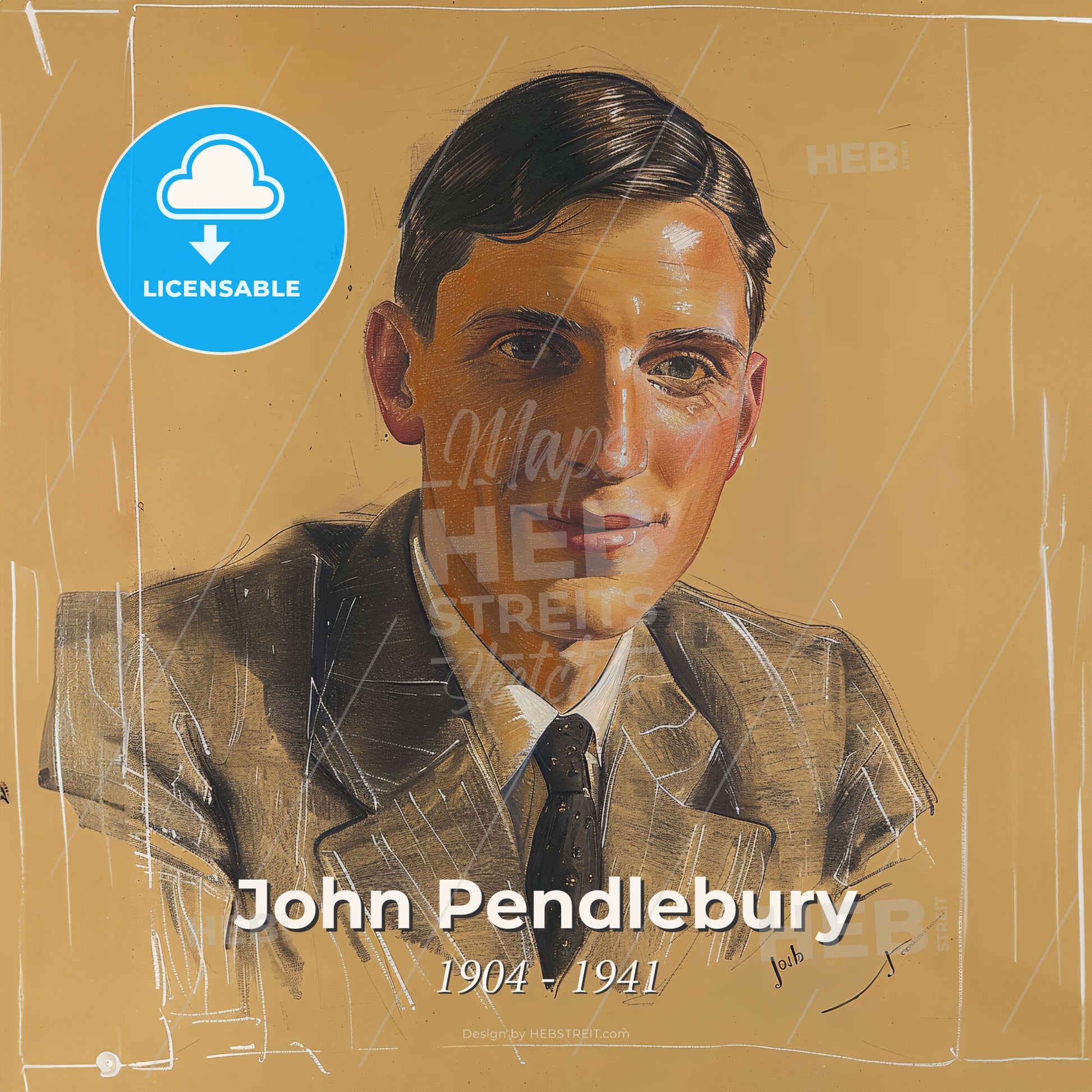 John Pendlebury, 1904 - 1941, British archaeologist - A Man In A Suit And Tie Print Template