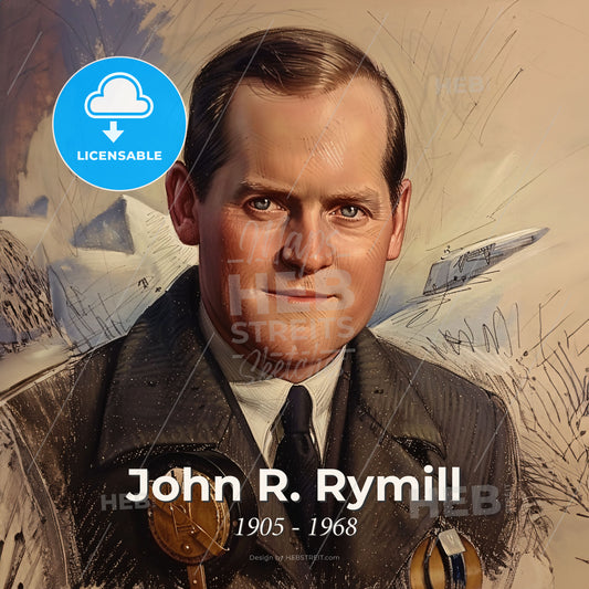John R. Rymill, 1905 - 1968, Australian explorer - A Man In A Suit Print Template