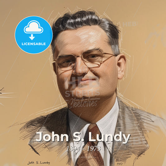 John S. Lundy, 1894 - 1973, American anesthesiologist - A Man In A Suit And Tie Print Template