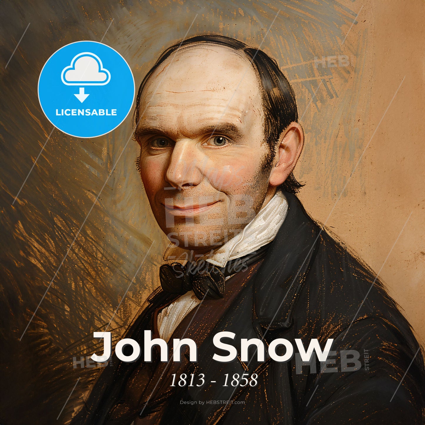 John Snow, 1813 - 1858, British physician - A Man In A Suit Print Template