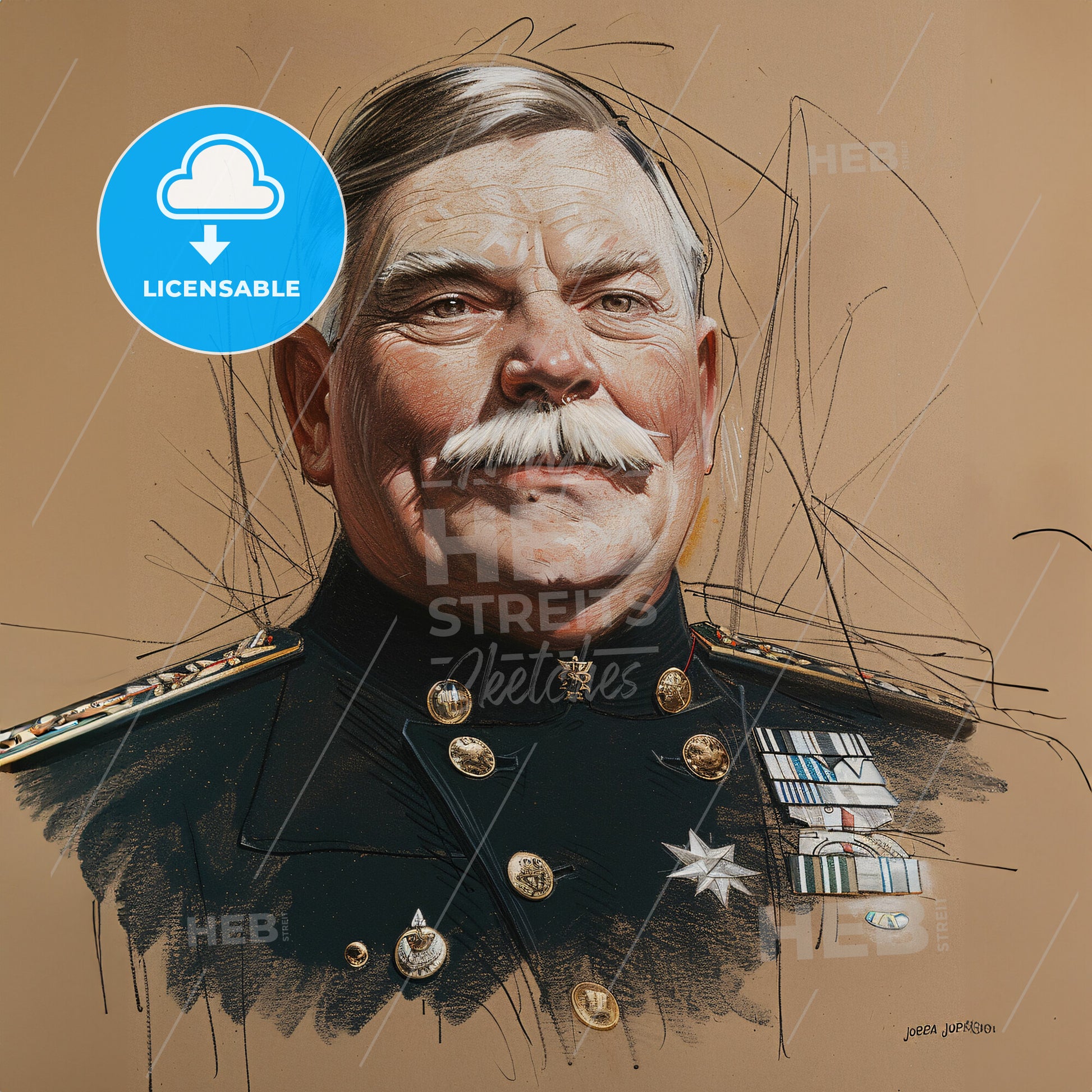 Joseph Joffre, 1852 - 1931, French General - A Man In Military Uniform