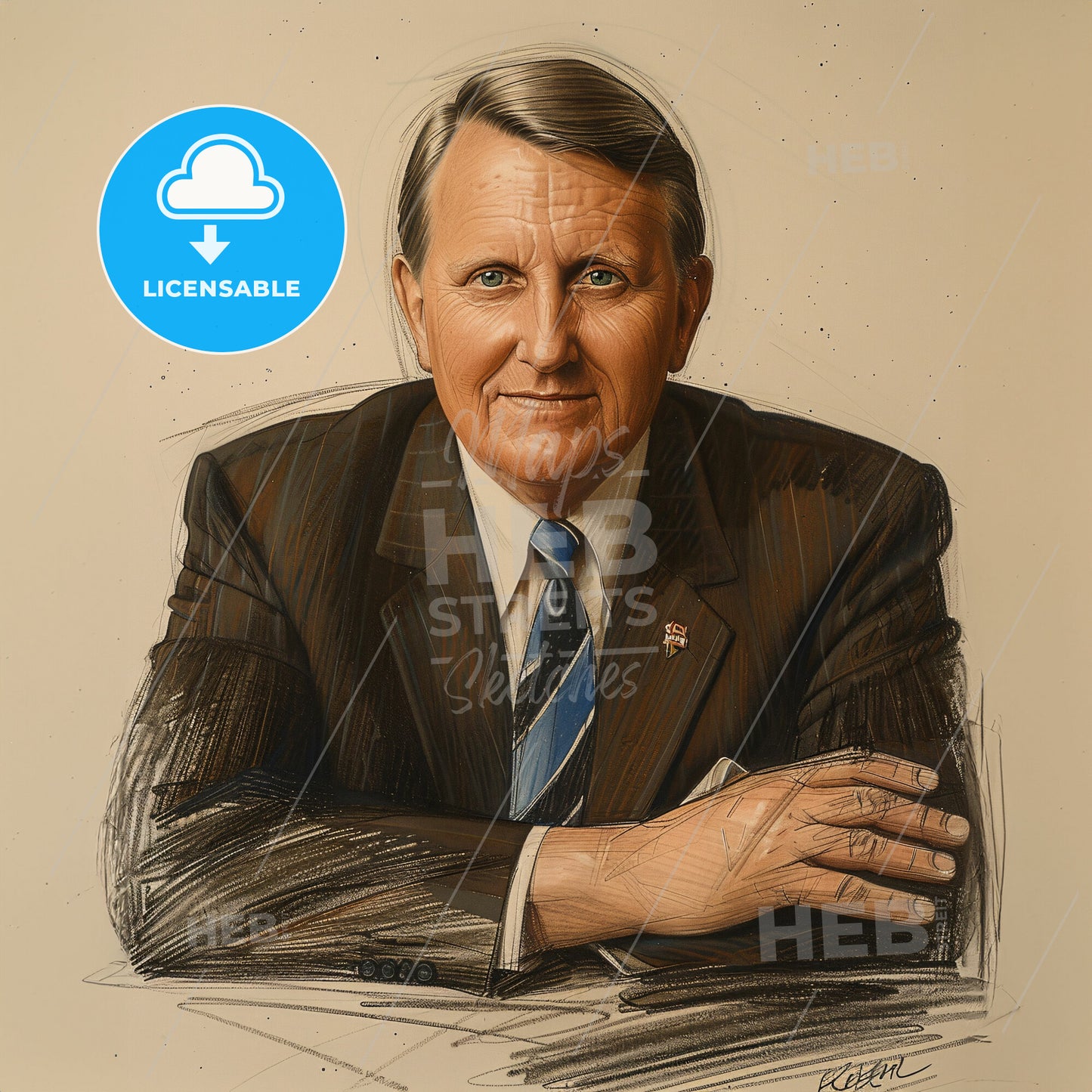 Kemmons Wilson, 1913 - 2003, American hotelier - A Man In A Suit And Tie