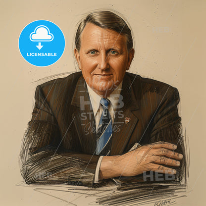 Kemmons Wilson, 1913 - 2003, American hotelier - A Man In A Suit And Tie