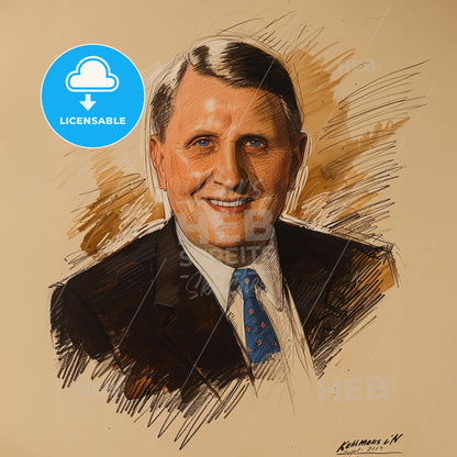 Kemmons Wilson, 1913 - 2003, American hotelier - A Man In A Suit And Tie