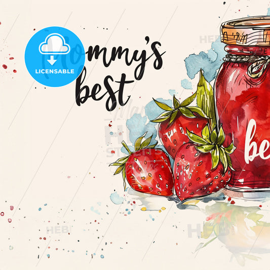 A Jar Of Strawberry Jam