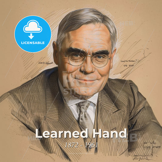 Learned Hand, 1872 - 1961, American judge - A Man In A Suit And Tie Print Template