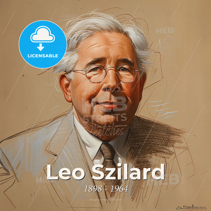 Leo Szilard, 1898 - 1964, Hungarian-American physicist - A Man Wearing Glasses And A Suit Print Template