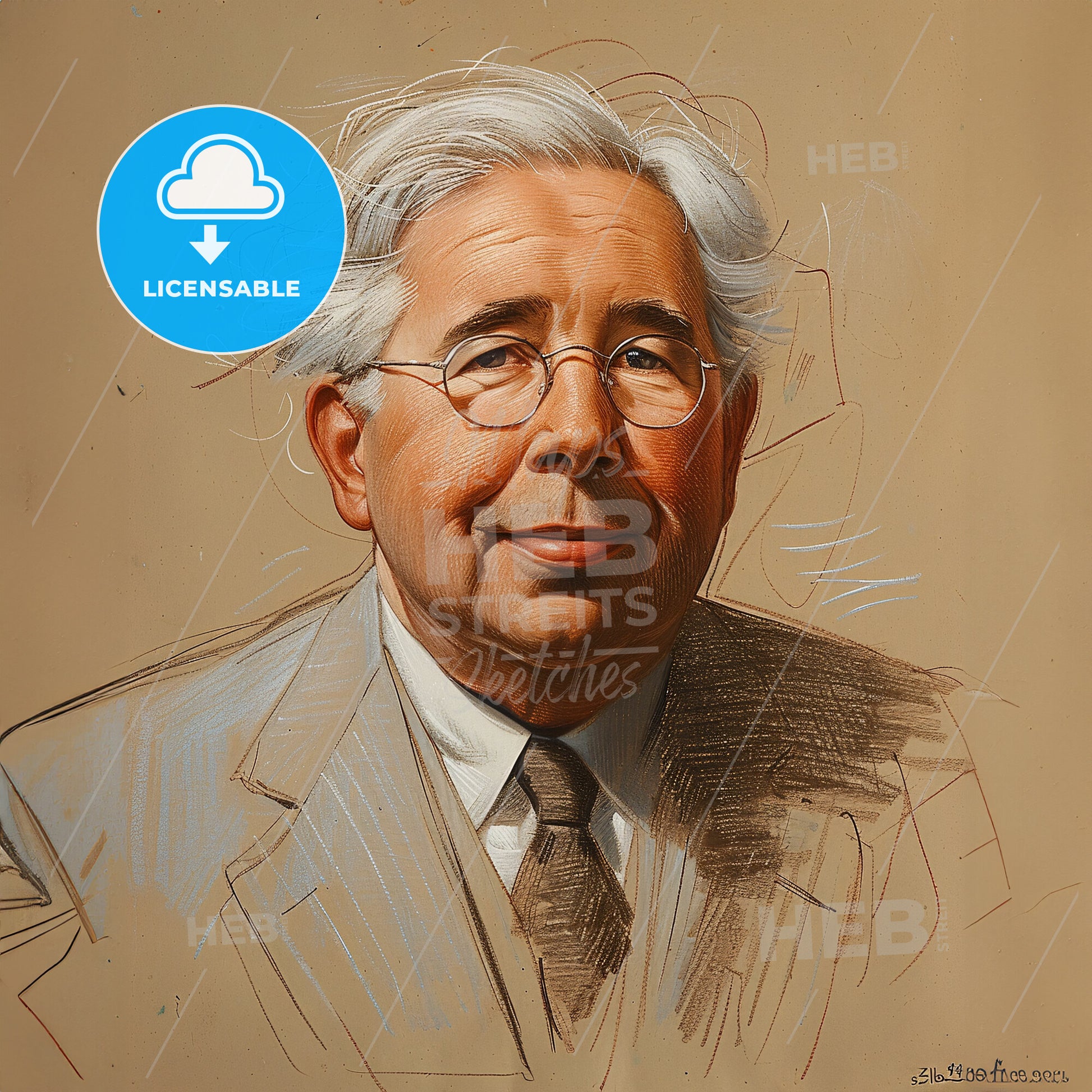 Leo Szilard, 1898 - 1964, Hungarian-American physicist - A Man Wearing Glasses And A Suit