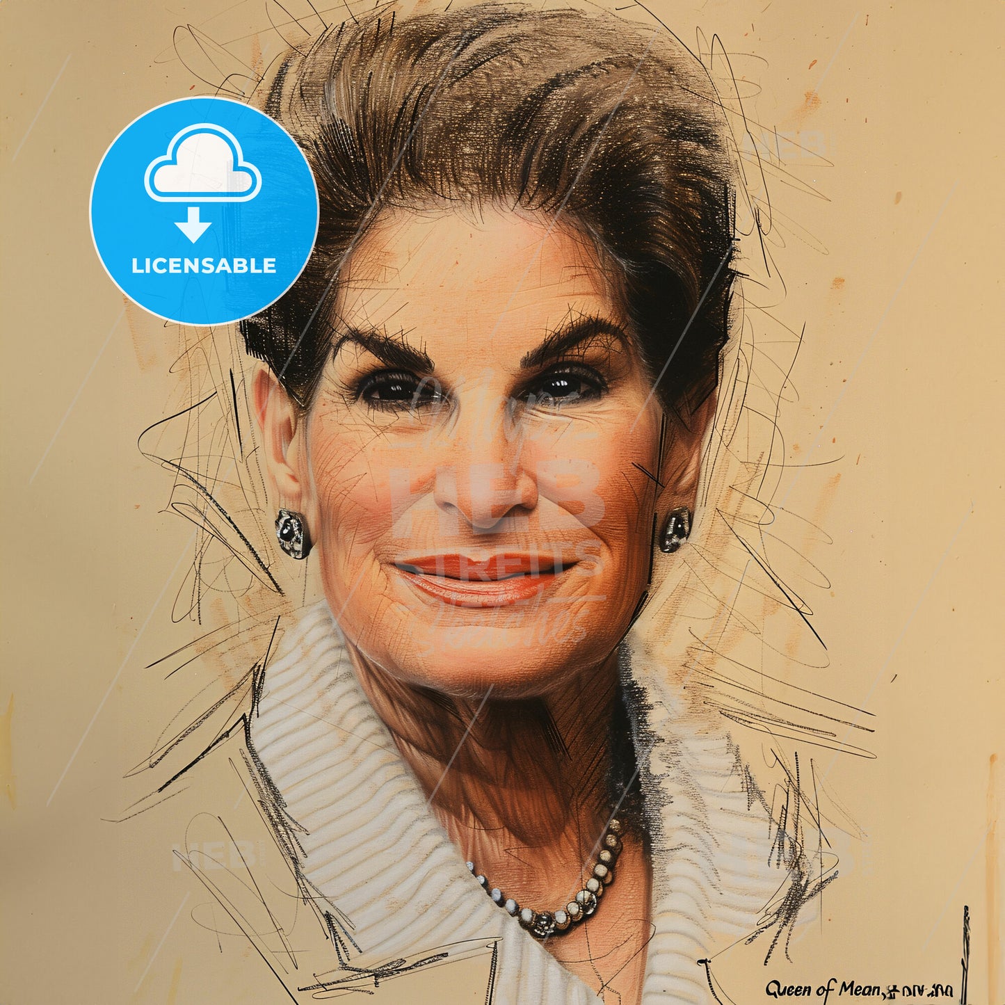 Leona Helmsley, 1920 - 2007, American hotelier - A Woman With Short Hair Wearing A White Sweater And Earrings