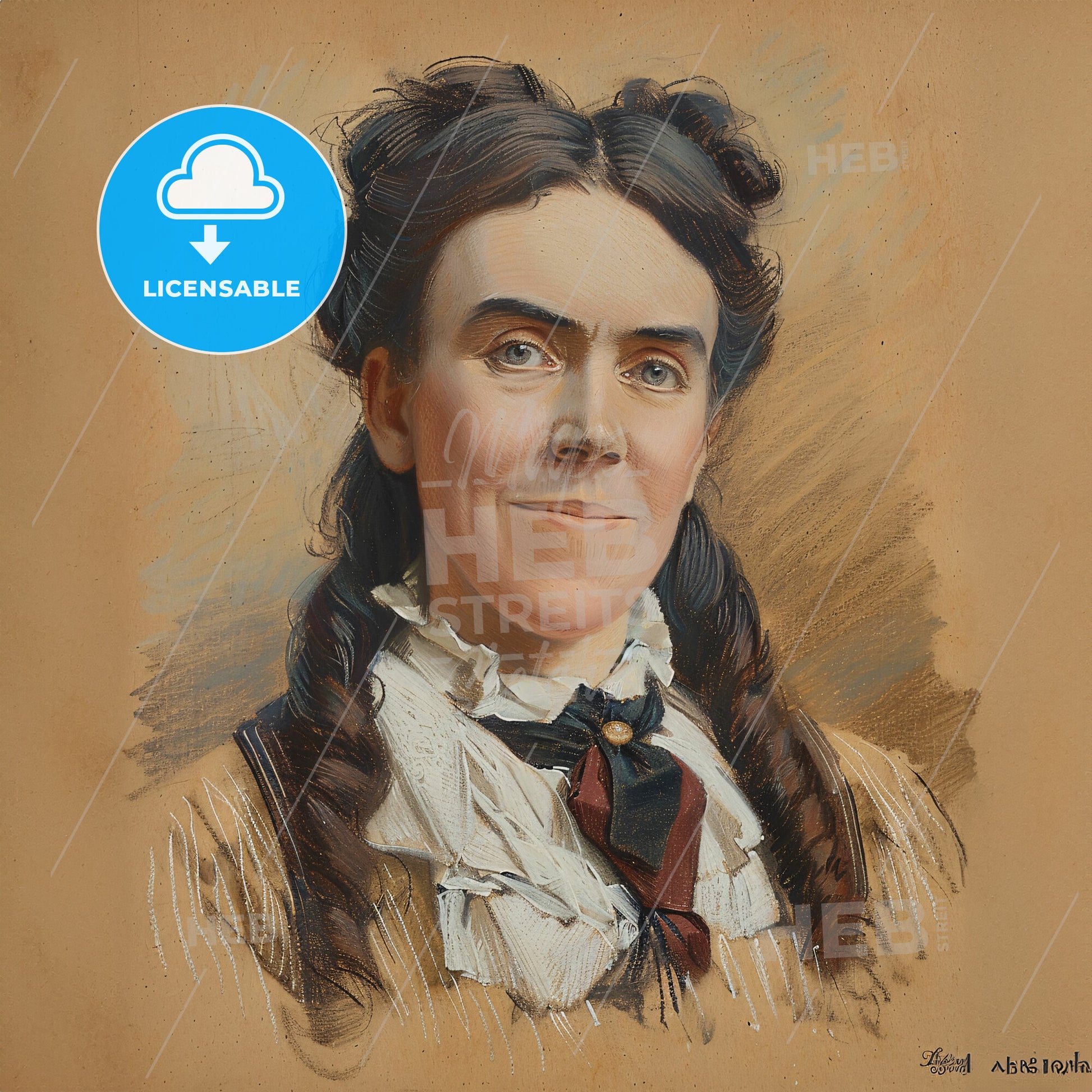 Lottie Moon, 1840 - 1912, American missionary - A Woman With Braids And A Tie