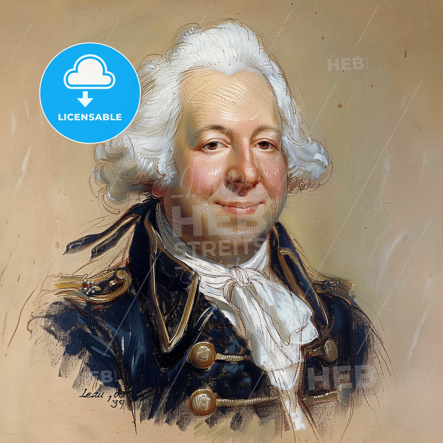 Louis-Antoine de Bougainville, 1729 - 1811, French admiral and explorer - A Portrait Of A Man