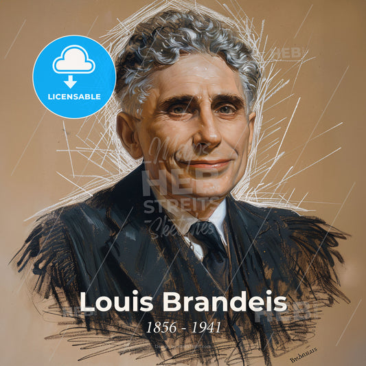 Louis Brandeis, 1856 - 1941, American lawyer and jurist - A Man In A Suit And Tie Print Template