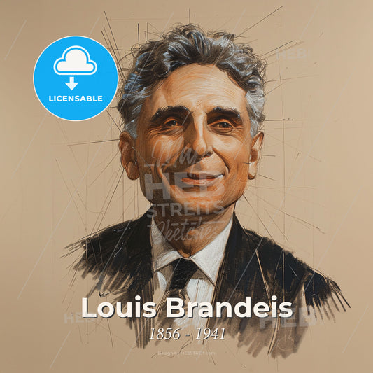 Louis Brandeis, 1856 - 1941, American lawyer and jurist - A Man In A Suit And Tie Print Template