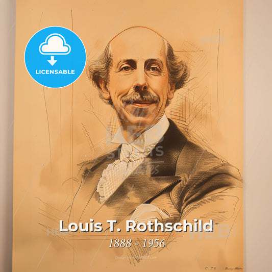 Louis T. Rothschild, 1888 - 1956, American hotelier - A Portrait Of A Man Print Template