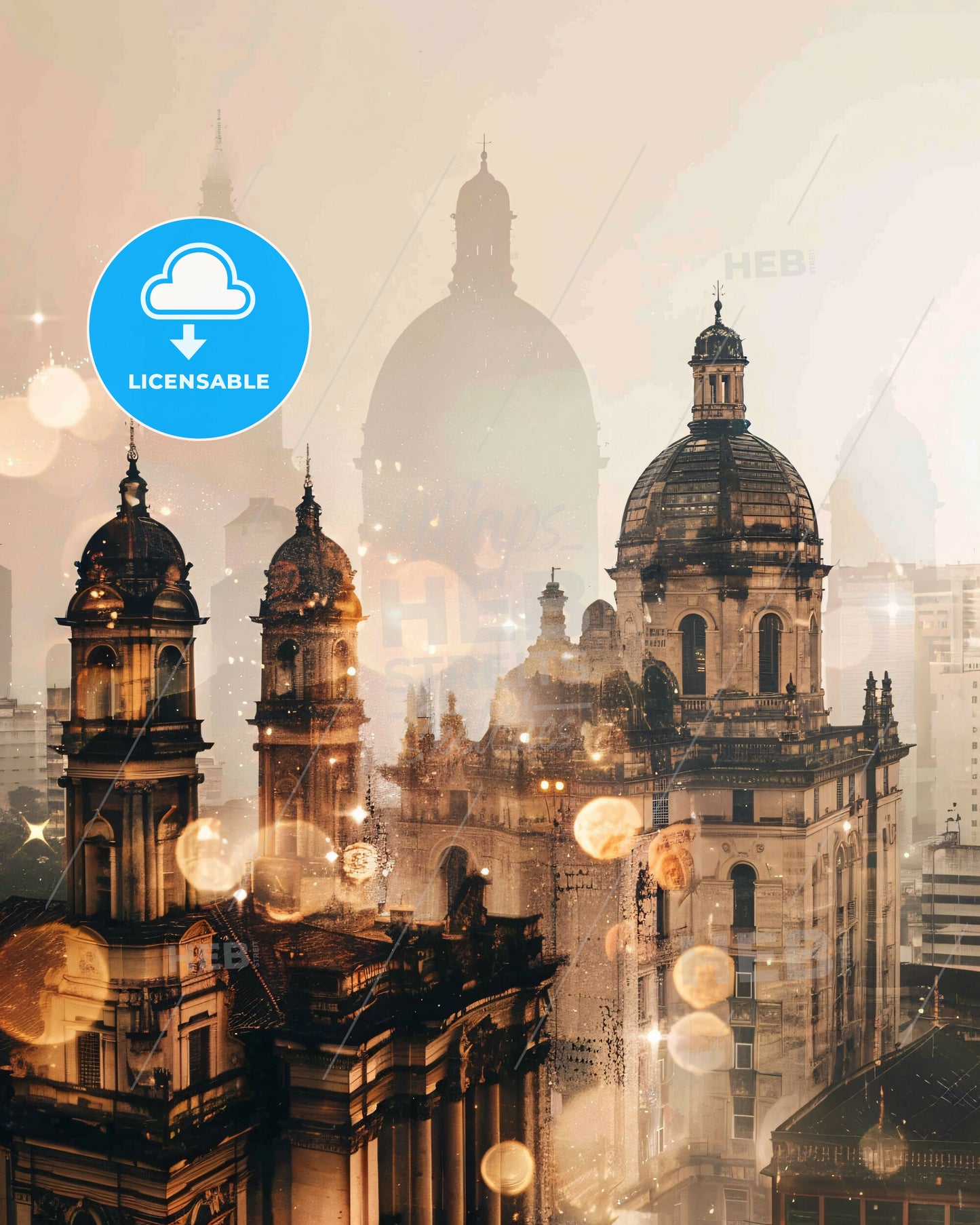 Macapa Brazil Skyline Poster Design Subtile - A city with many buildings