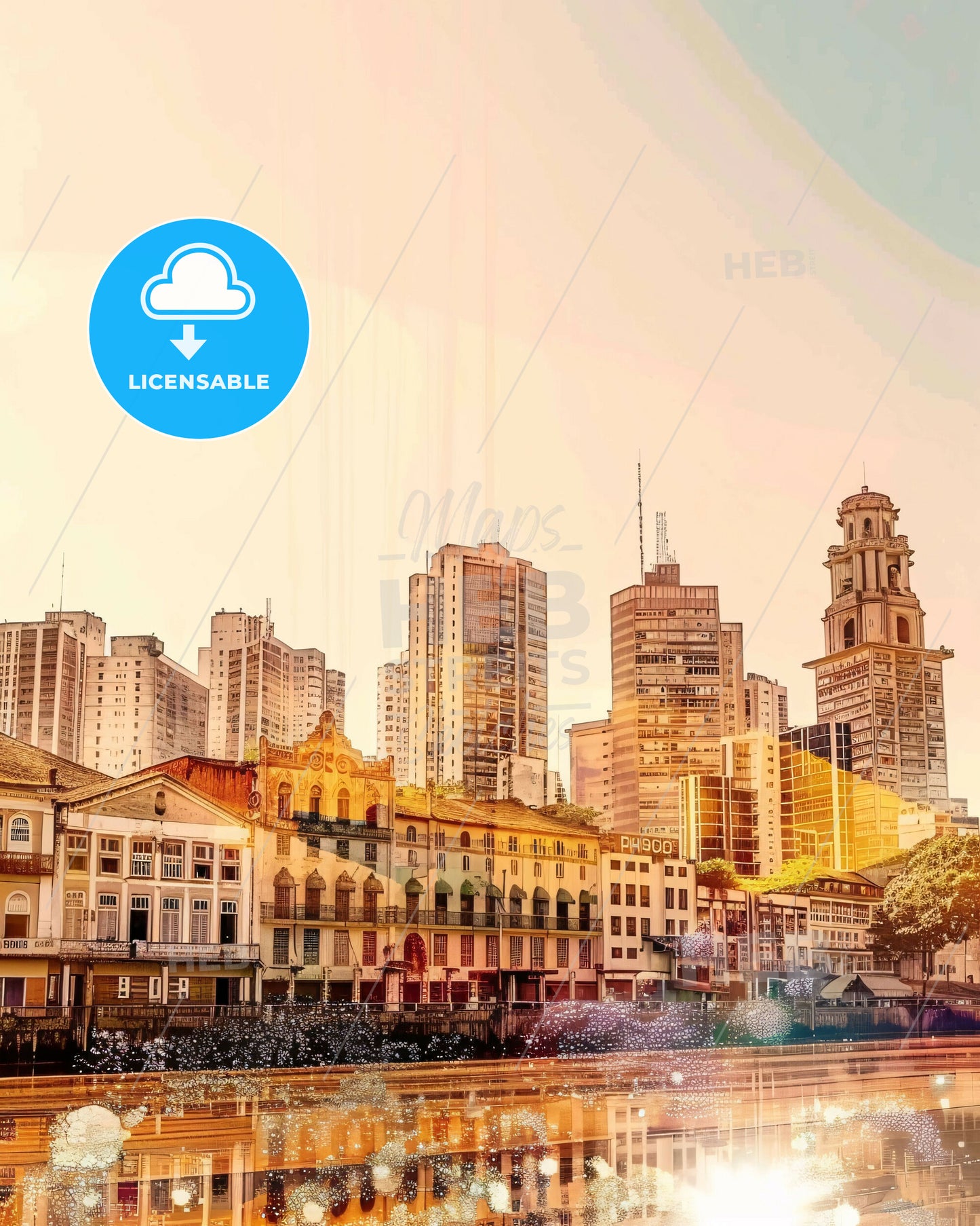 Manaus: Where City and Nature Converge - A city skyline with many buildings