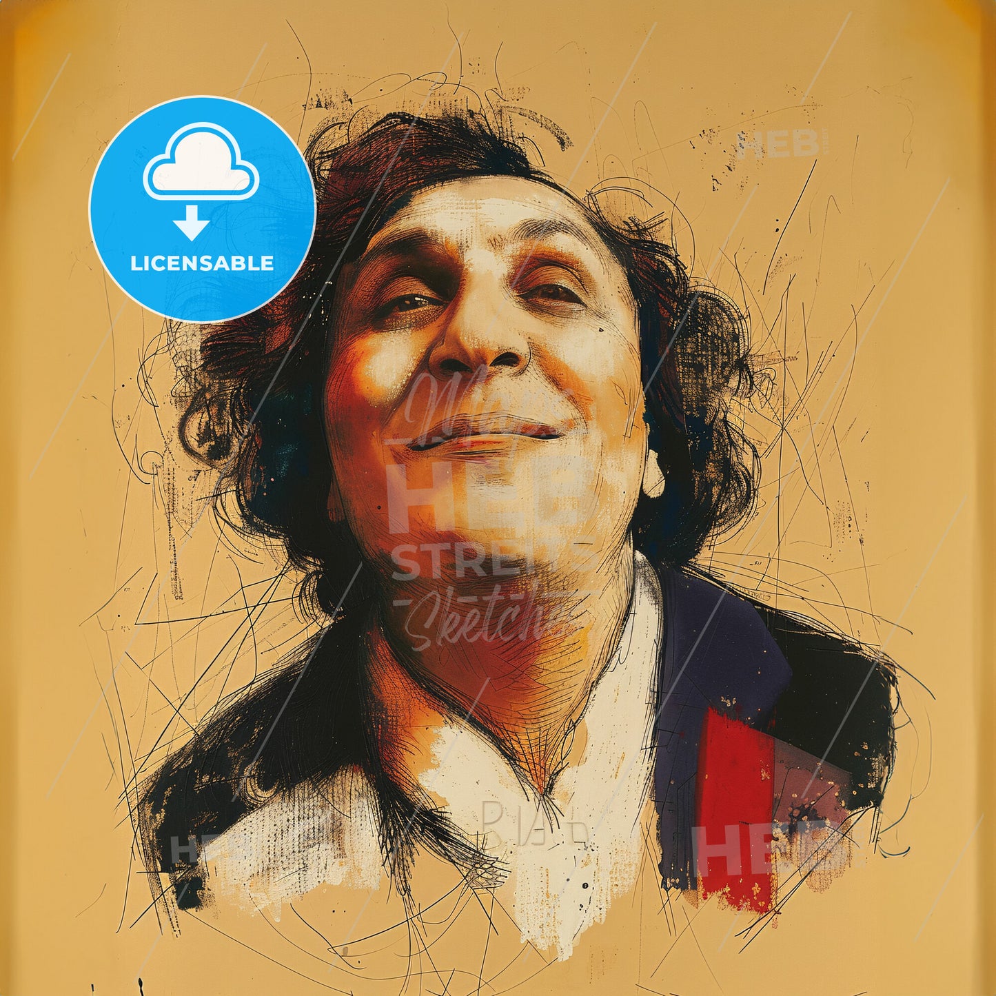 Marc Chagall, 1887 - 1985, Belarusian-French painter - A Man Looking Up To The Sky