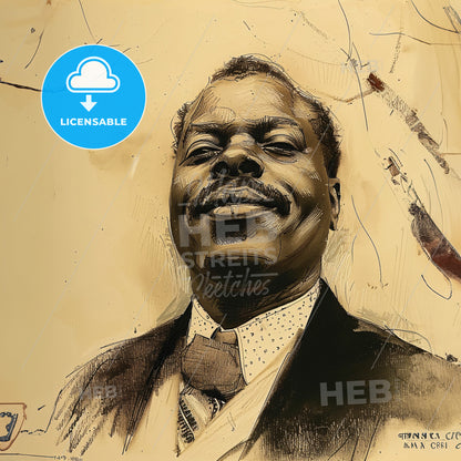 Marcus Garvey, 1887 - 1940, Jamaican political leader - A Man In A Suit And Tie