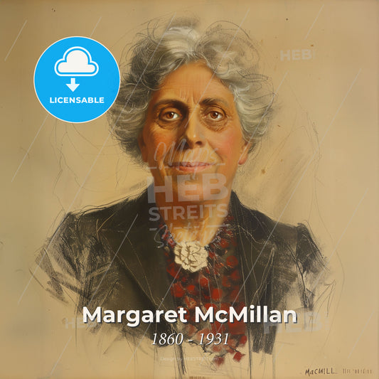 Margaret McMillan, 1860 - 1931, British educator - A Painting Of A Woman Print Template