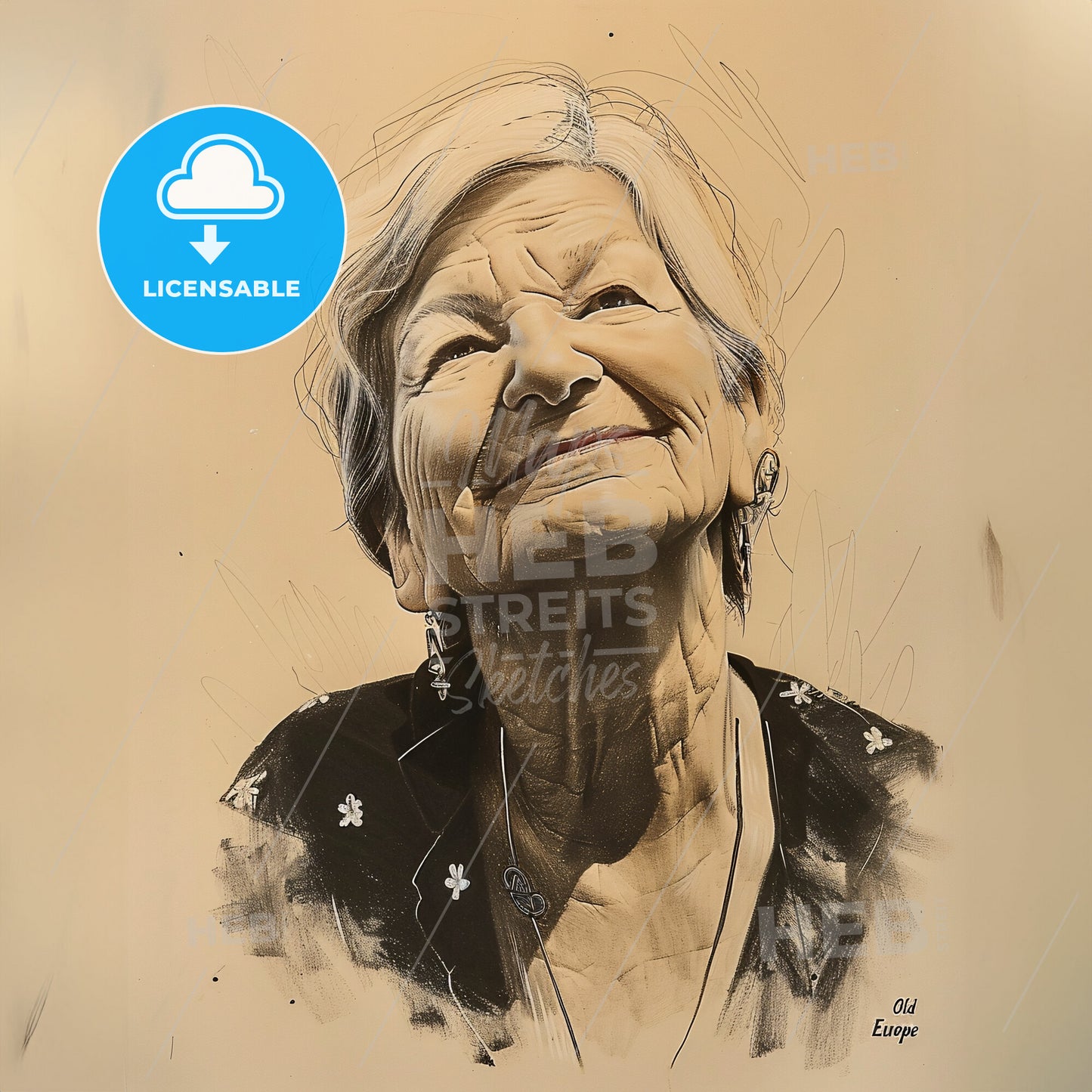 Marija Gimbutas, 1921 - 1994, Lithuanian-American archaeologist - A Drawing Of A Woman Smiling