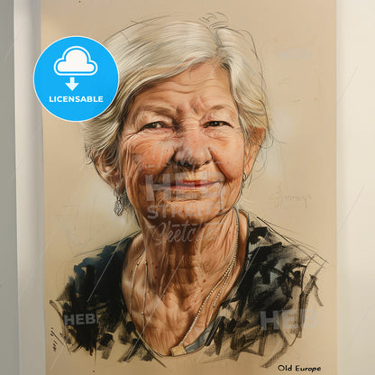 Marija Gimbutas, 1921 - 1994, Lithuanian-American archaeologist - A Painting Of A Woman