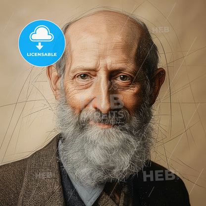 Martin Buber, 1878 - 1965, Austrian-Israeli philosopher - A Man With A Beard