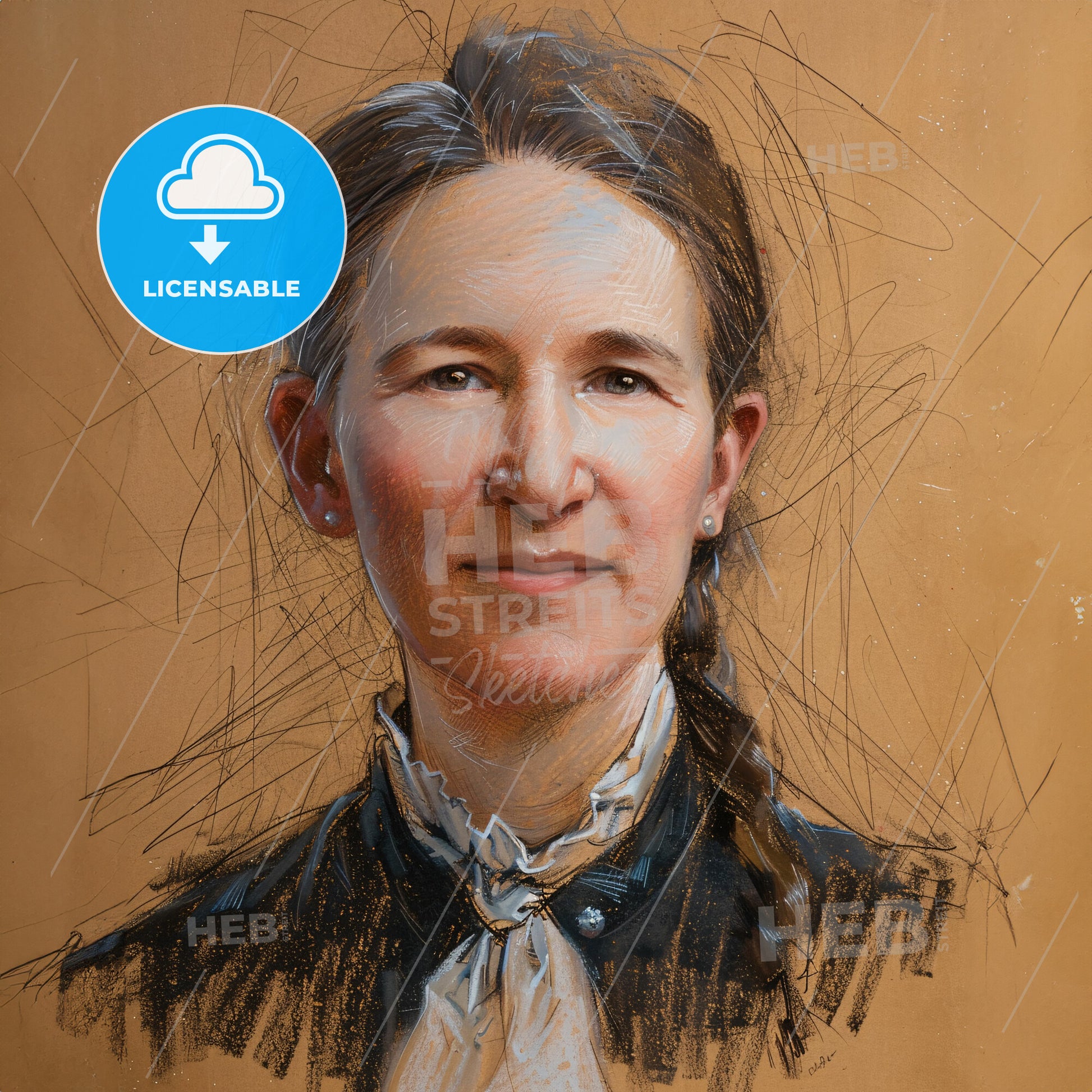 Mary Reed, 1854 - 1943, American missionary - A Drawing Of A Woman