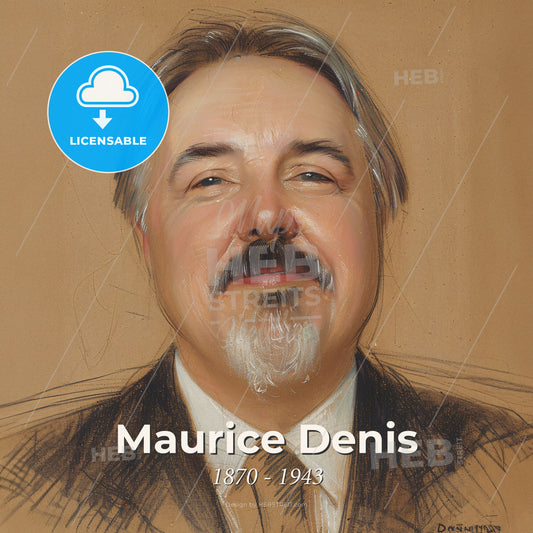 Maurice Denis, 1870 - 1943, French painter and theorist - A Man In A Suit Print Template