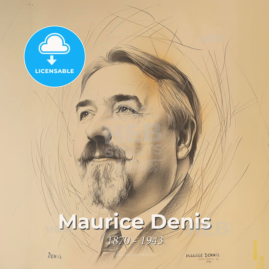 Maurice Denis, 1870 - 1943, French painter and theorist - A Drawing Of A Man Print Template