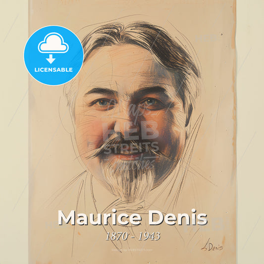 Maurice Denis, 1870 - 1943, French painter and theorist - A Drawing Of A Man Print Template