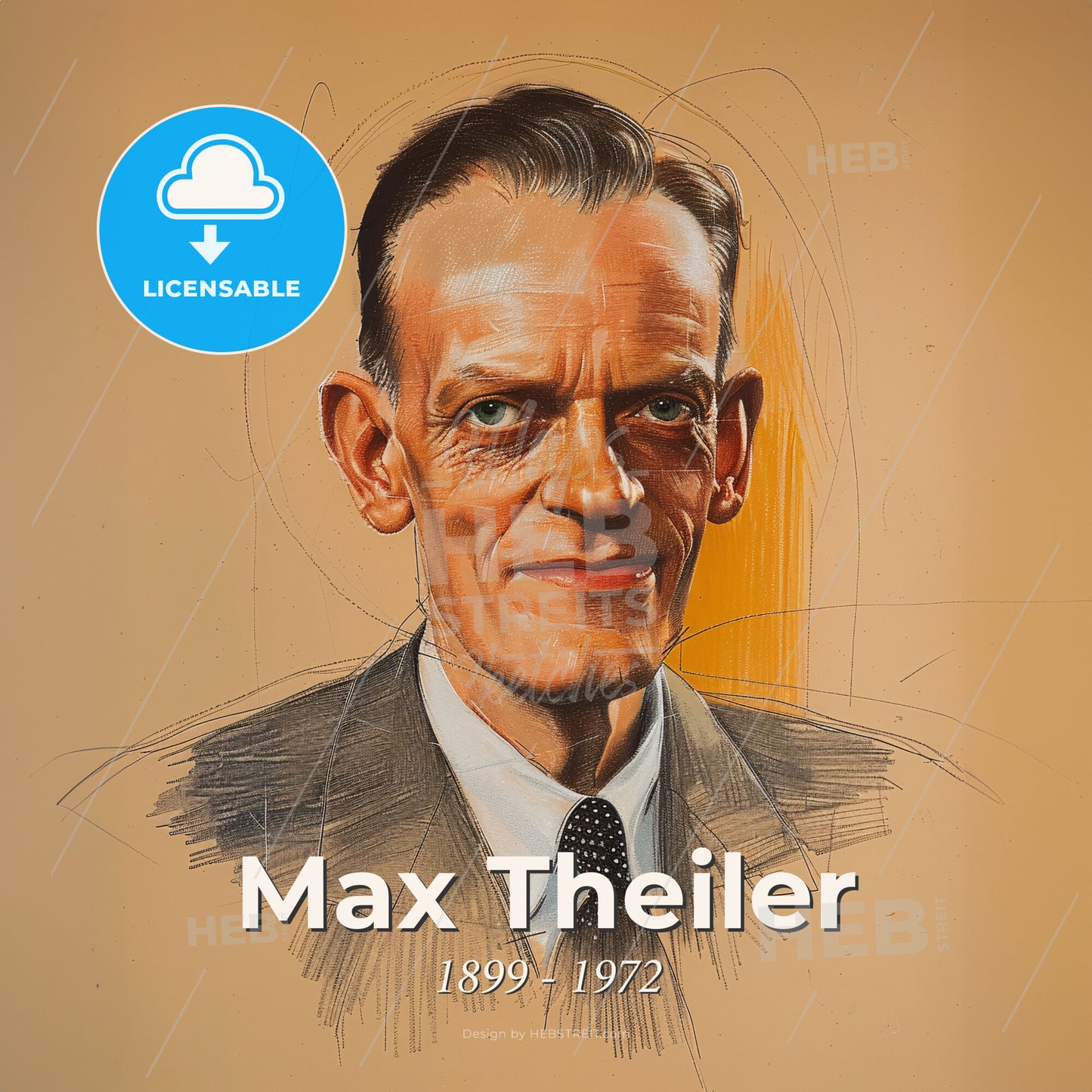 Max Theiler, 1899 - 1972, South African-American virologist - A Man In A Suit And Tie Print Template