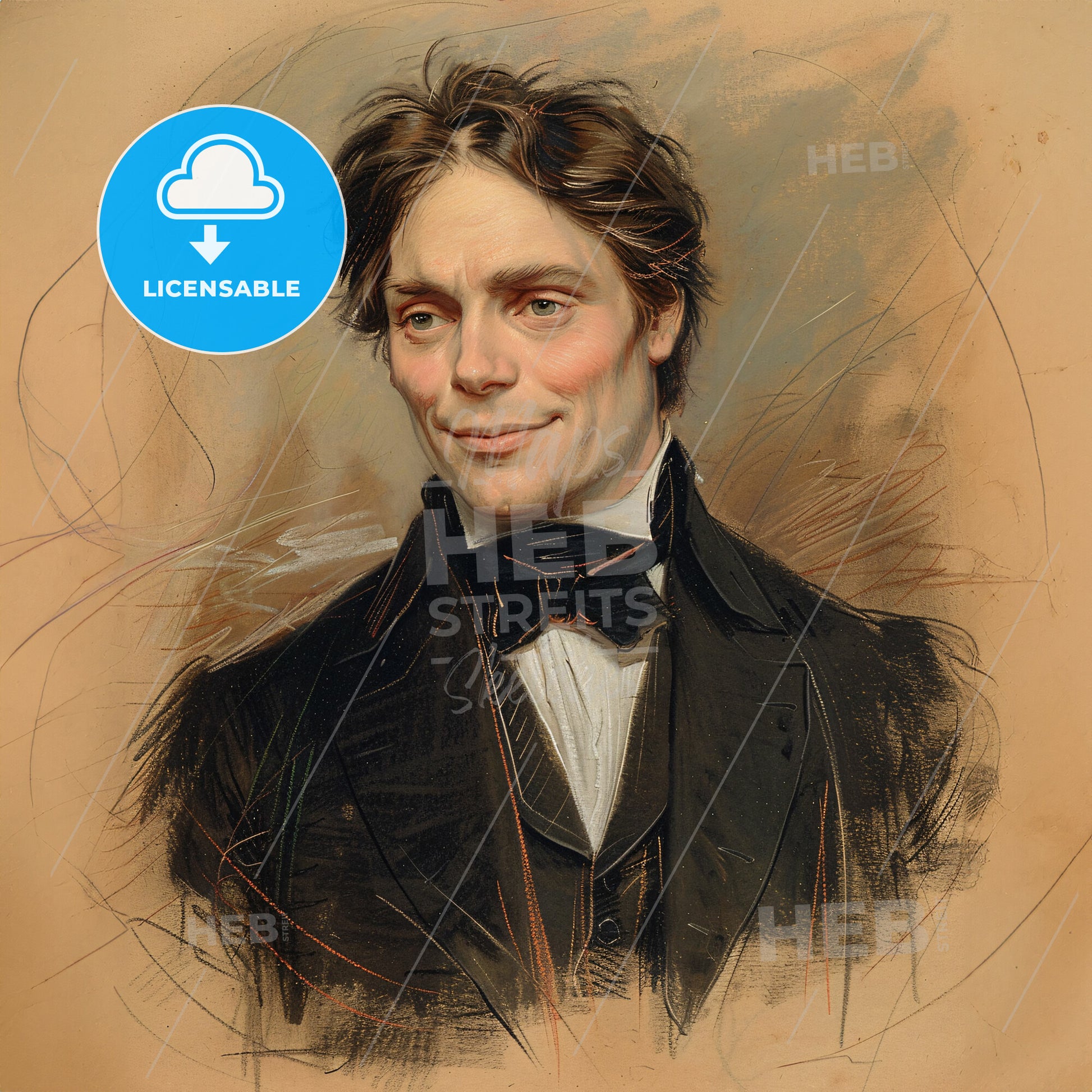 Michael Faraday, 1791 - 1867, British scientist - A Man In A Suit