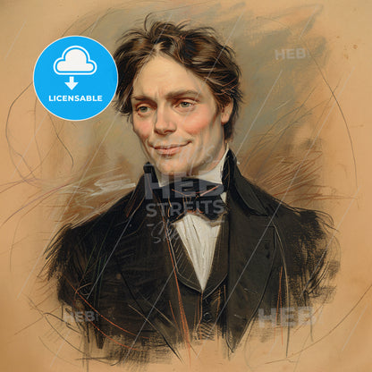 Michael Faraday, 1791 - 1867, British scientist - A Man In A Suit