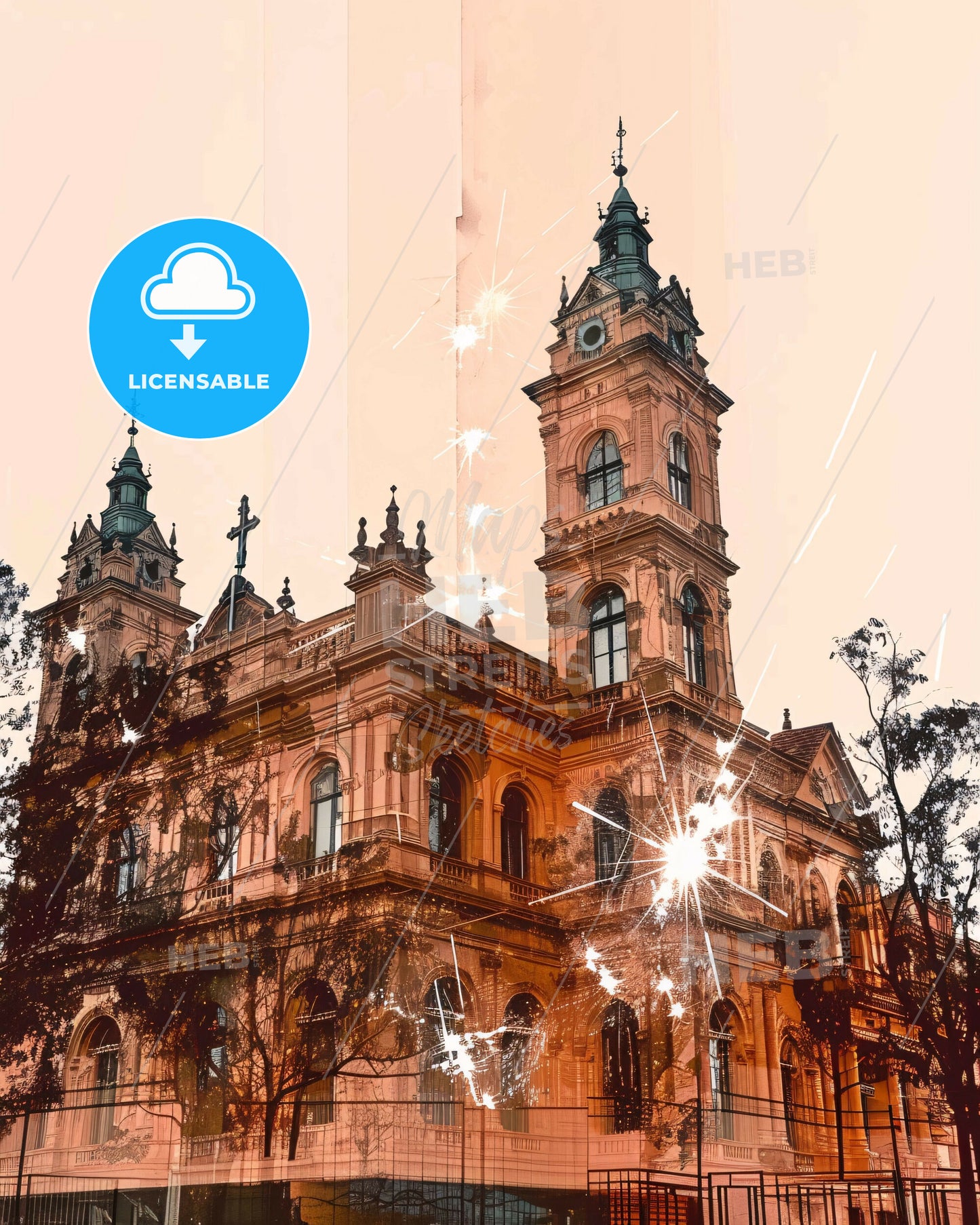 Mildura–Wentworth: Double Exposure City Icons - A building with many windows