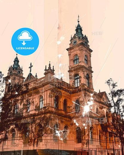 Mildura–Wentworth: Double Exposure City Icons - A building with many windows