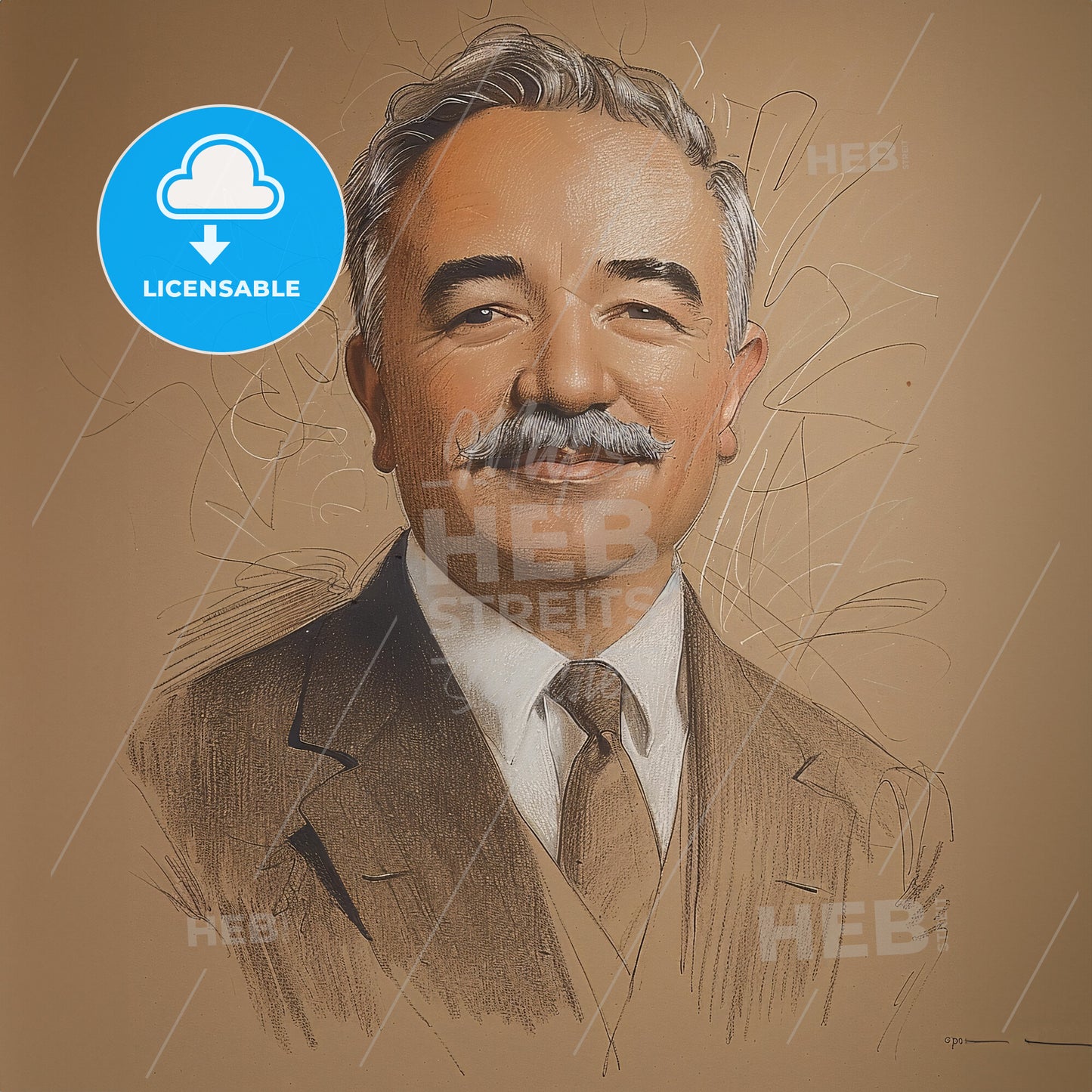 Milton S. Hershey, 1857 - 1945, American chocolatier - A Portrait Of A Man