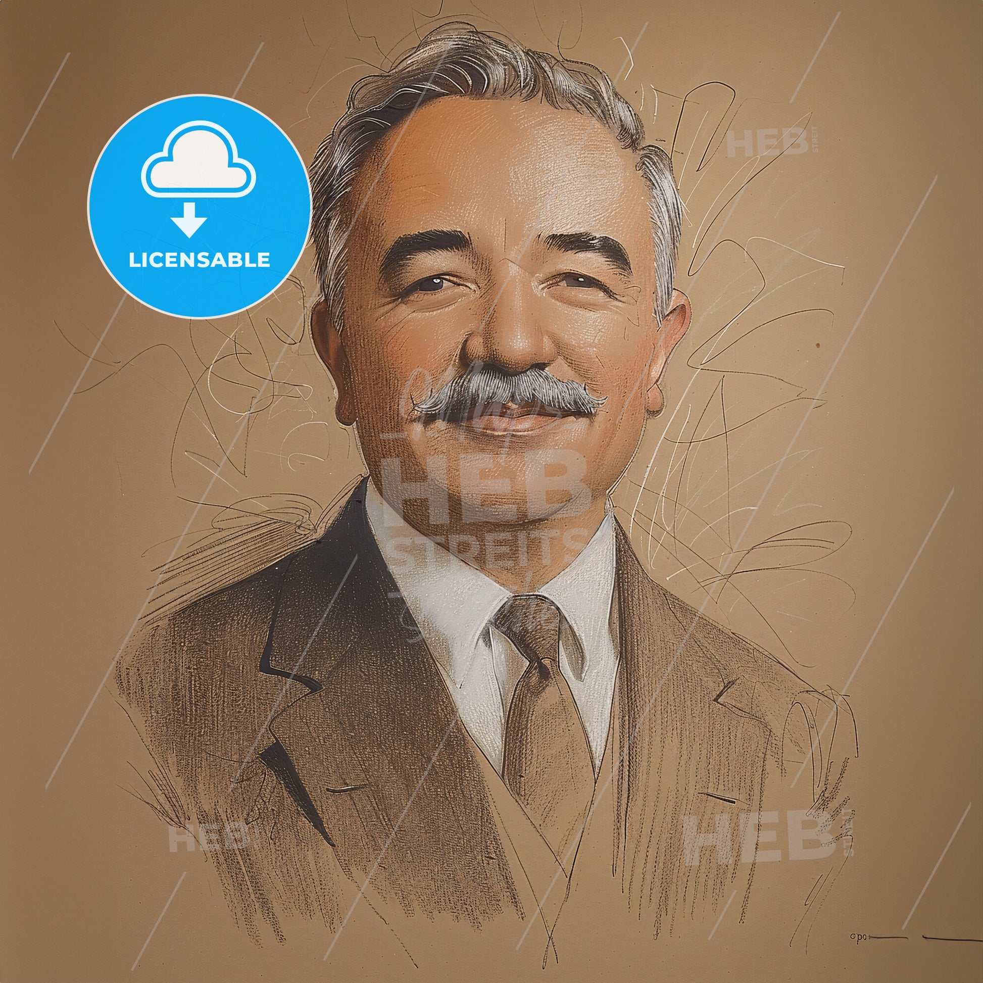 Milton S. Hershey, 1857 - 1945, American chocolatier - A Portrait Of A Man