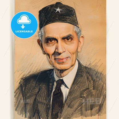 Muhammad Ali Jinnah, 1876 - 1948, Pakistani independence leader - A Man In A Suit And Tie