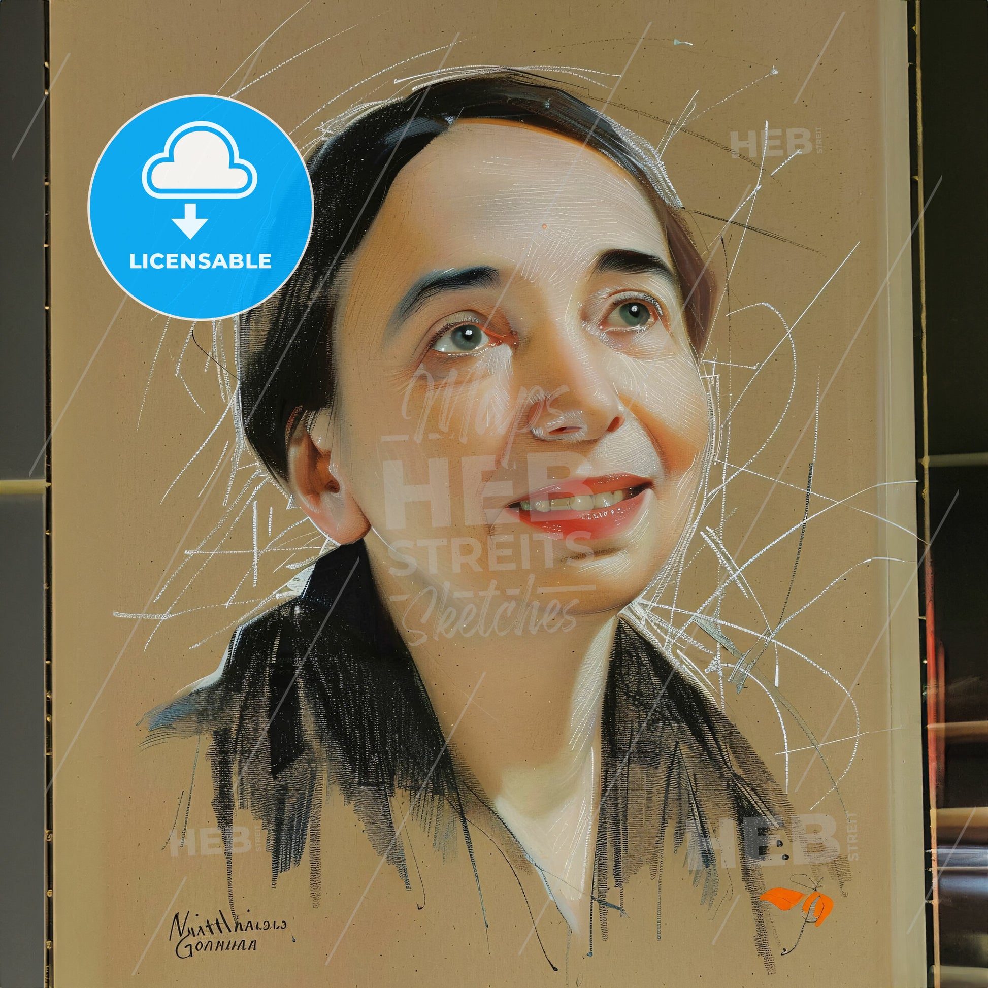 Natalia Goncharova, 1881 - 1962, Russian painter and costume designer - A Painting Of A Woman