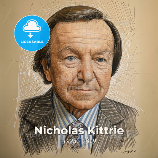 Nicholas Kittrie, 1928 - 2019, American criminologist - A Man In A Suit And Tie Print Template