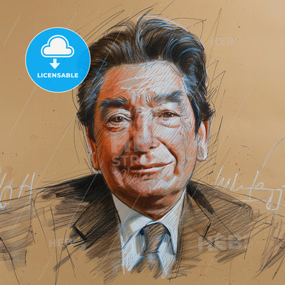 Octavio Paz, 1914 - 1998, Mexican poet - A Drawing Of A Man