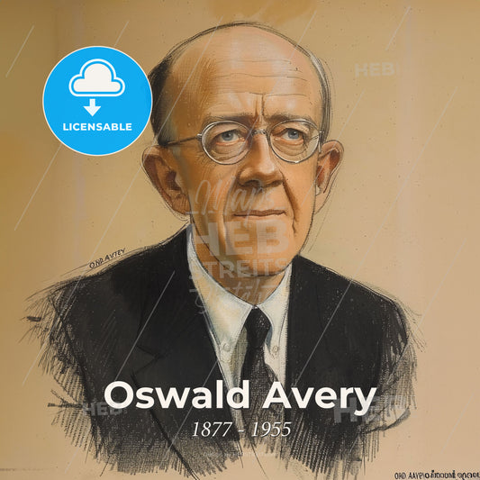 Oswald Avery, 1877 - 1955, Canadian-American physician - A Man In A Suit And Tie Print Template