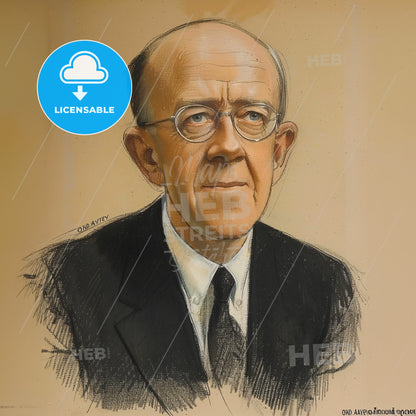 Oswald Avery, 1877 - 1955, Canadian-American physician - A Man In A Suit And Tie