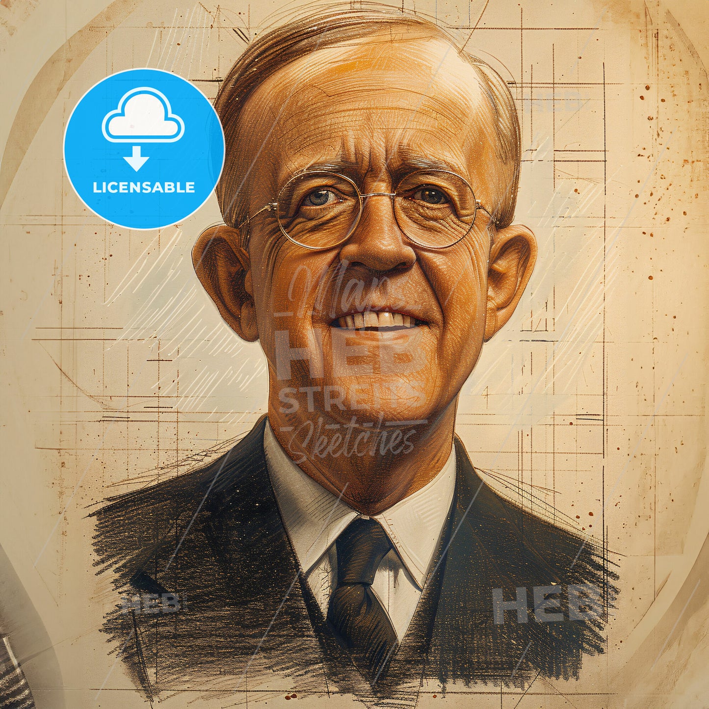 Oswald Avery, 1877 - 1955, Canadian-American physician - A Man Wearing Glasses And A Suit