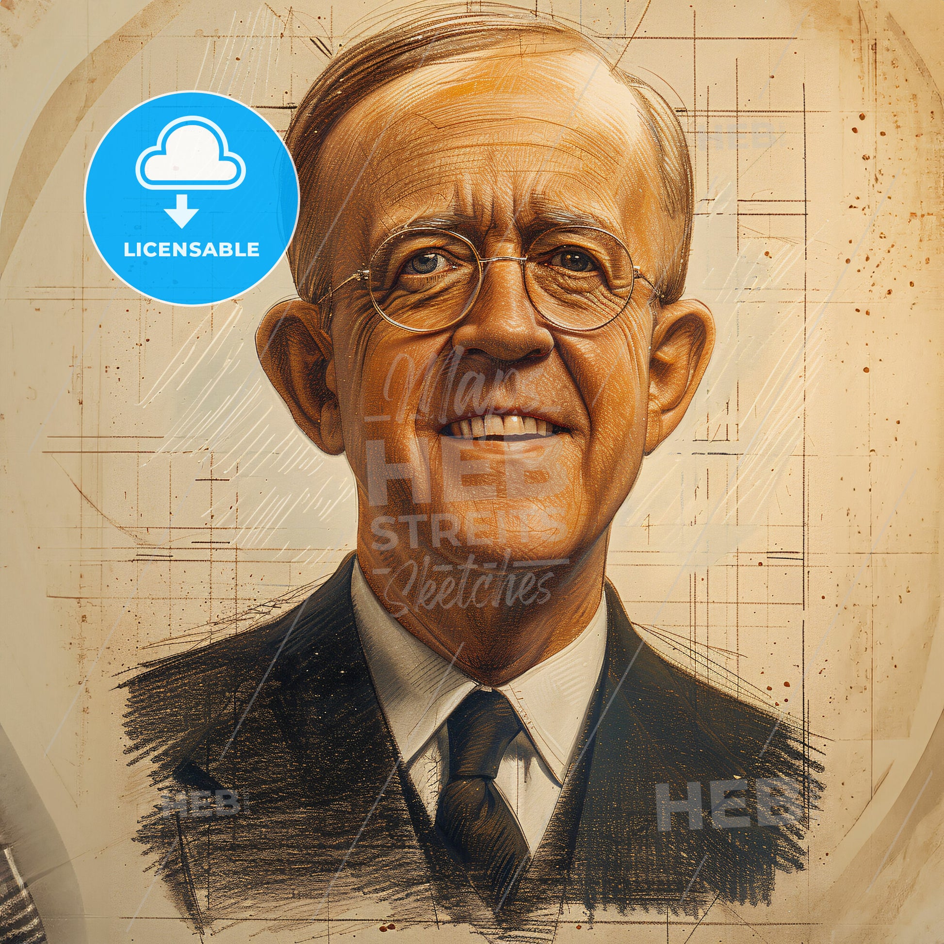 Oswald Avery, 1877 - 1955, Canadian-American physician - A Man Wearing Glasses And A Suit