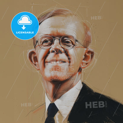 Oswald Avery, 1877 - 1955, Canadian-American physician - A Man Wearing Glasses And A Suit