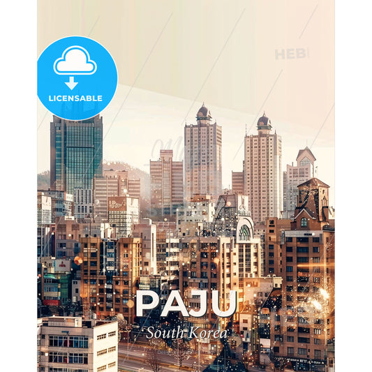 Paju, South Korea: The City of Architectural Wonders - A city skyline with many tall buildings - Square format print template
