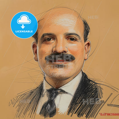 Paul Warburg, 1868 - 1932, German-American banker - A Man With A Mustache