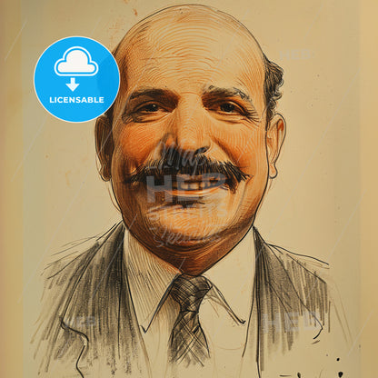 Paul Warburg, 1868 - 1932, German-American banker - A Man With A Mustache